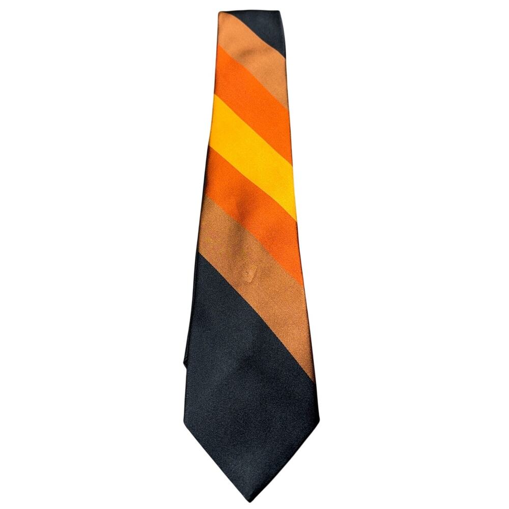 Vintage Jacobsons Damon Neck Tie Multicolor Union Made Stripe All Silk Classic